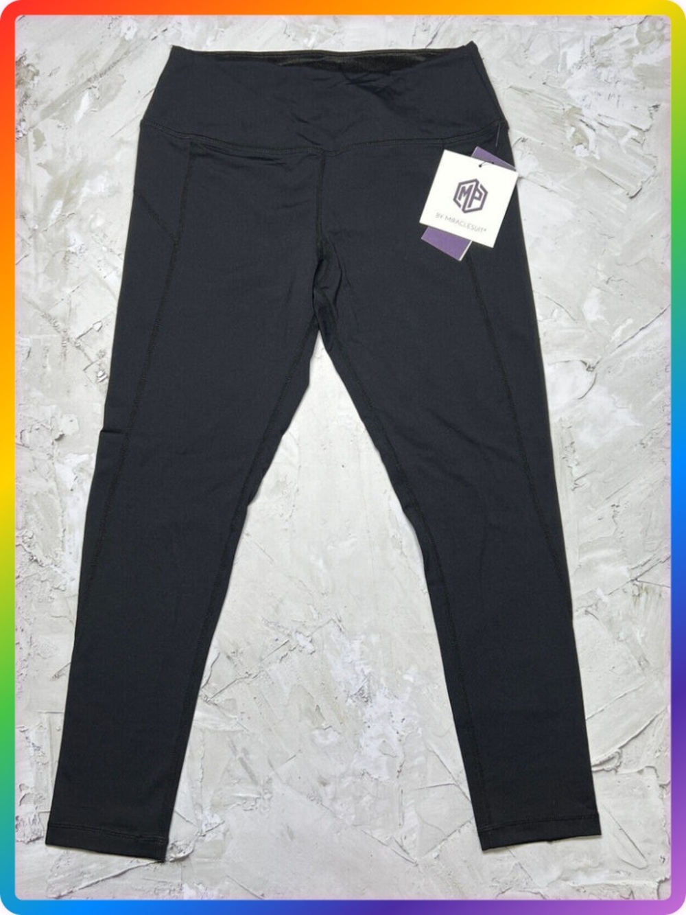 Miraclesuit Tummy Control Crop Leggings SIZE S Black Performance